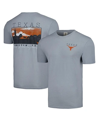 Men's Gray Texas Longhorns Campus Scene Comfort Colors T-shirt
