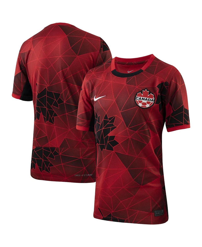 Youth Nike Red Canada Women's National Team 2023 Home Replica Jersey