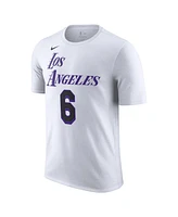 Men's Nike LeBron James White Los Angeles Lakers 2022/23 City Edition Name and Number T-shirt