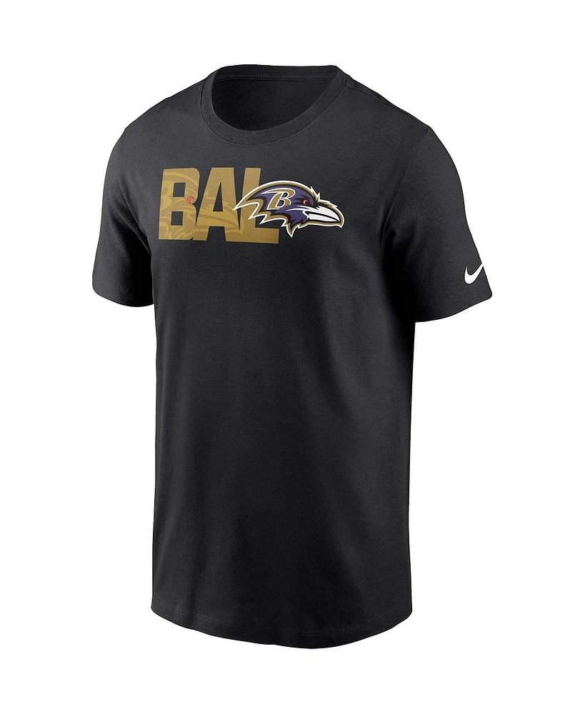 Men's Nike Black Baltimore Ravens Local Essential T-shirt