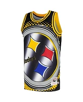 Men's Mitchell & Ness Black Pittsburgh Steelers Big Face 7.0 Fashion Tank Top