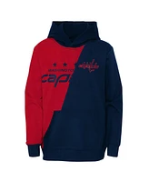 Little Boys and Girls Red, Navy Washington Capitals Unrivaled Pullover Hoodie