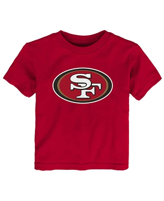 Toddler Scarlet San Francisco 49ers Primary Logo T-shirt