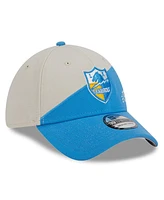 Men's New Era Cream, Powder Blue Los Angeles Chargers 2023 Sideline Historic 39THIRTY Flex Hat