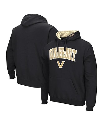 Men's Colosseum Black Vanderbilt Commodores Arch & Logo Pullover Hoodie