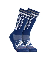 Men's Mitchell & Ness Blue Tampa Bay Lightning Power Play Crew Socks