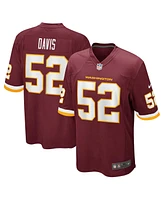 Men's Nike Jamin Davis Burgundy Washington Football Team 2021 Nfl Draft First Round Pick Game Jersey