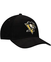 Men's American Needle Black Pittsburgh Penguins Corduroy Chain Stitch Adjustable Hat