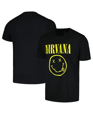 Men's and Women's Black Nirvana Smile T-shirt