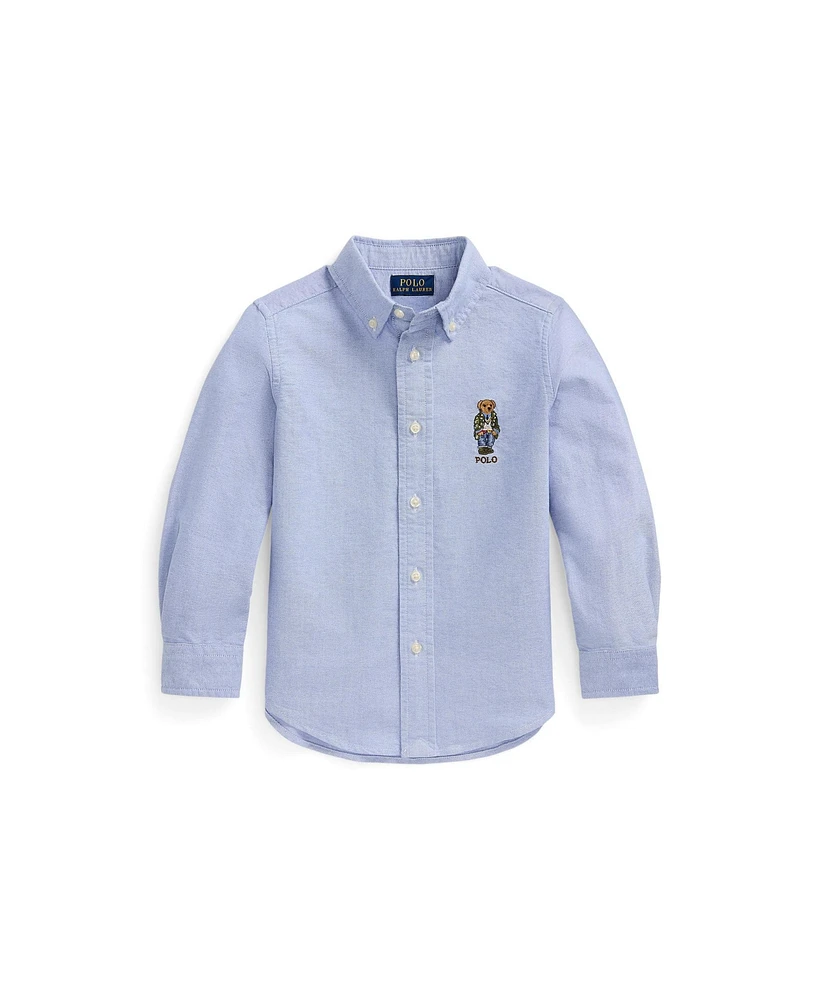 Polo Ralph Lauren Toddler and Little Boys Bear Cotton Oxford Shirt