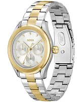 Hugo Boss Women's Lida Quartz Multifunction Two Tone Stainless Steel Watch 38mm - Two