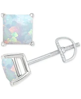 Lab-Grown Opal Square Screw Back Stud Earrings (3/4 ct. t.w.)