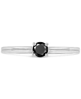 4-Pc. Set Black Spinel Stack Rings (2-1/20 ct. t.w.) Sterling Silver