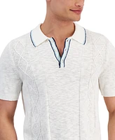 Club Room Men's Luxury Sweater Short-Sleeve Polo Shirt, Created for Macy's