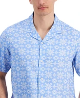 Club Room Men's Colette Medallion-Print Resort Camp Shirt, Created for Macy's