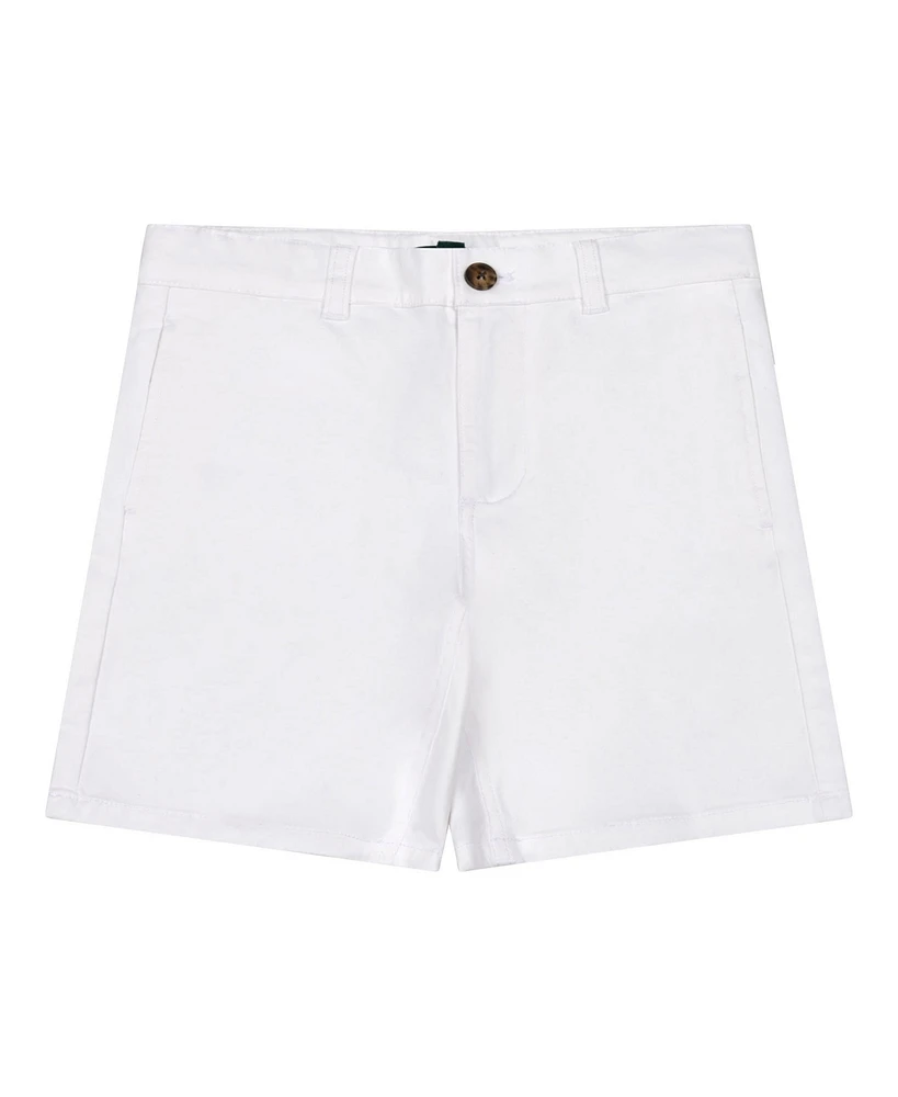 B by Brooks Brothers Big Boys Stretch Twill Chino Shorts