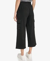 Andrew Marc Sport Women's French Terry Cropped Cargo Pants