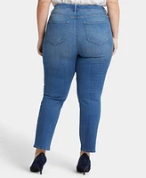Nydj Plus Marilyn Straight Ankle Jeans