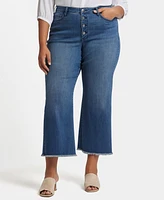 Nydj Plus Teresa Wide Leg Ankle Jeans