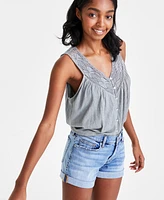 Lucky Brand Women's Ava Mid-Rise Denim Shorts