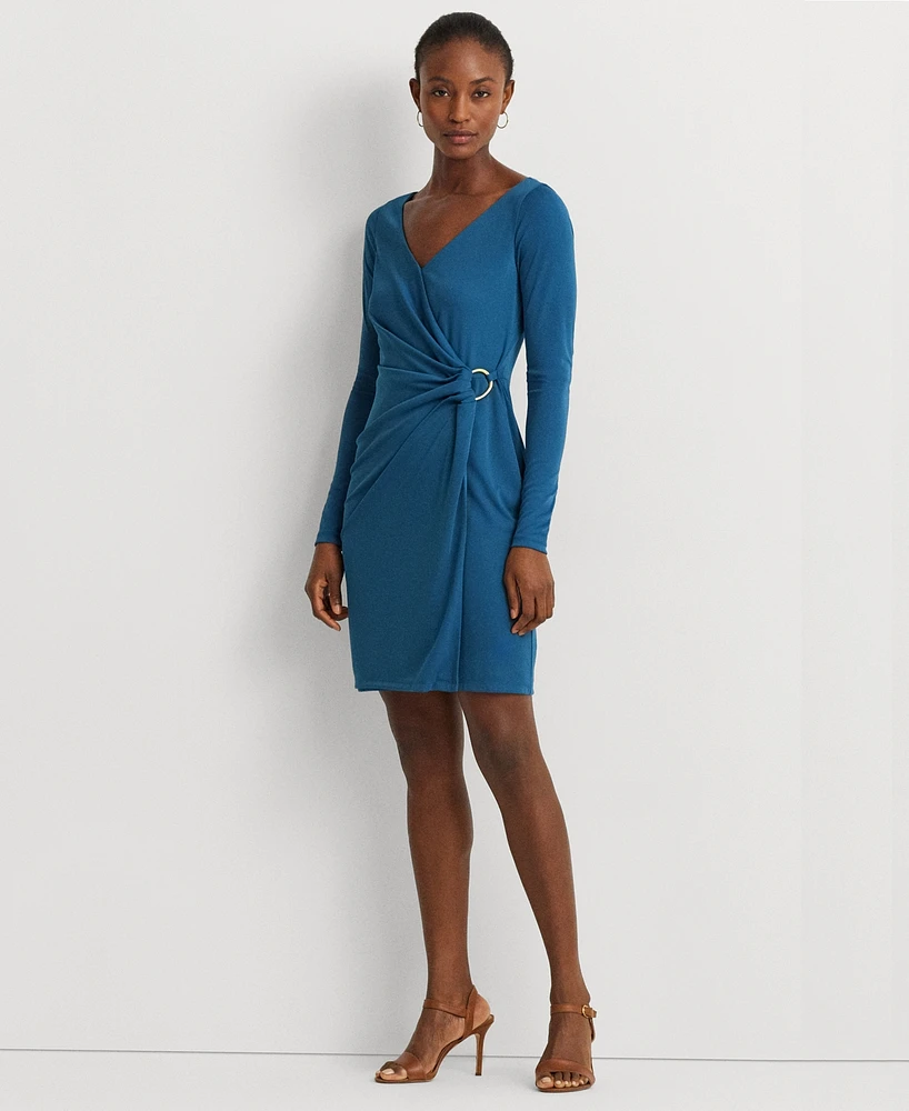 Lauren Ralph Lauren Women's Faux-Wrap Sheath Dress