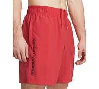 Under Armour Men's Moisture-Wicking Logo-Print 8-1/4" Tech Shorts