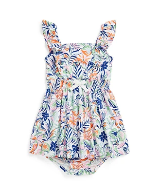 Polo Ralph Lauren Baby Girls Tropical Print Cotton Dress