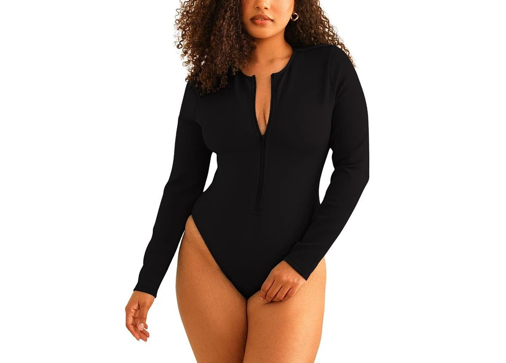 Women's Shoal Front Zipper Long Sleeve One Piece