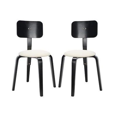 Jo Upholstered Stackable Dining Chair (Set Of 2)