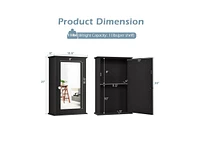 Bathroom Wall Cabinet with Single Mirror Door