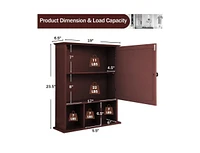 Wall Mounted and Mirrored Bathroom Cabinet
