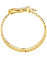 Michael Kors Gold-Tone or Two-Tone Silver-Tone Colby Buckle Bangle Bracelet