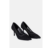 Reunion Lace Mid Heel Pumps