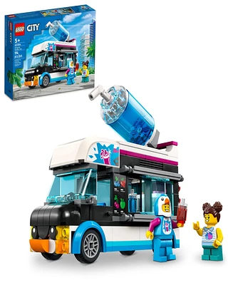 Lego City Great Vehicles Penguin Slushy Van with Minifigures 60384 Toy Building Set