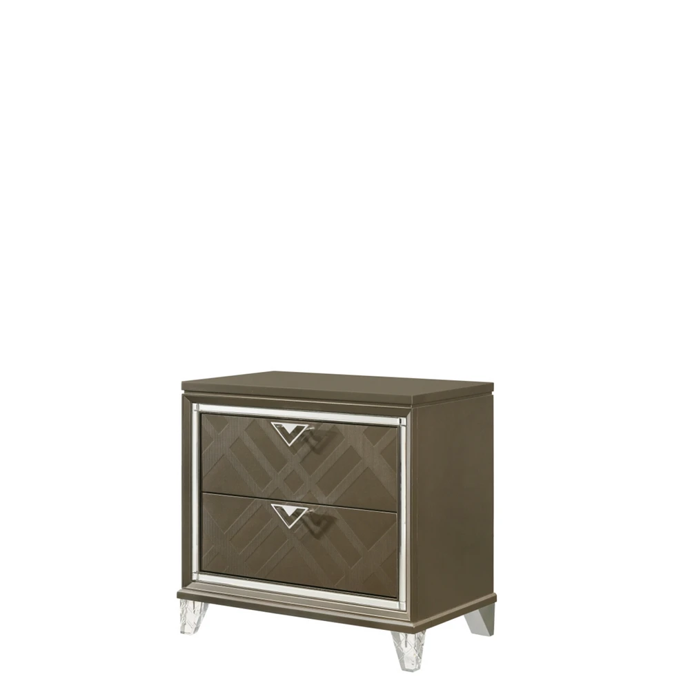 Skylar Nightstand, Dark Champagne