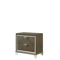 Skylar Nightstand, Dark Champagne