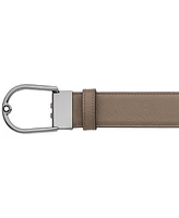 Montblanc Men's Horseshoe Buckle Leather Belt