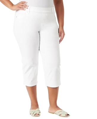 Gloria Vanderbilt Plus Size Shape-Effect High-Rise Capri Jeans