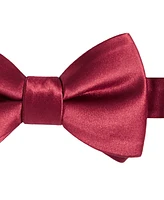 Tayion Collection Men's Crimson & Cream Solid Bow Tie