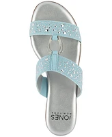 Jones New York Women's Eanna Ornamented Double Band Dress Sandals