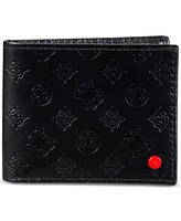 Guess Men's Rfid Embossed Leather Passcase Wallet