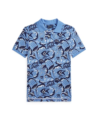 Polo Ralph Lauren Big Boys Reef-Print Cotton Mesh Shirt
