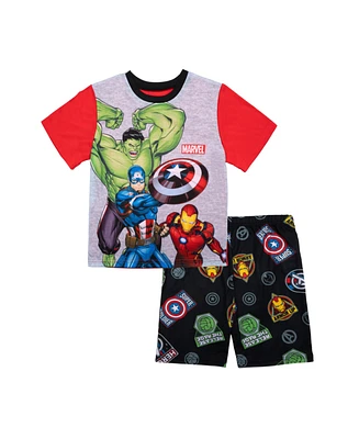 Avengers Little Boys Short Pajama Set, 2 Pc