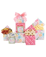 Alder Creek Gift Baskets Sweet Blooms 4 Box Gift Tower