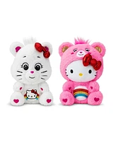 Cheer Bear and Hello Kitty Plush 2pk