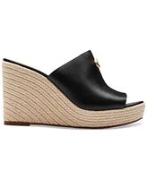 Coach Gloria C Slide Espadrille Wedge Sandals