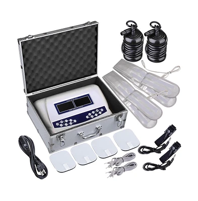 Dual User Foot Bath Spa Machine Ionic Detox Cell Cleanse Machine Colored Lcd with 2 Arrays