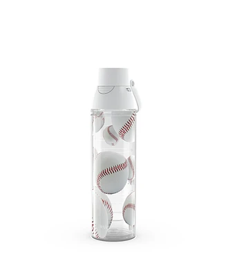 Tervis Tumbler Tervis Venture Lite Baseballs Red & Mitt Background Made in Usa Double Walled Insulated Tumbler Travel Cup Keeps Drinks Cold & Hot, 24o