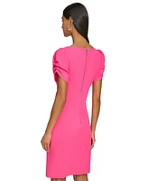 Karl Lagerfeld Paris Women's Puff-Sleeve Sheath Dress