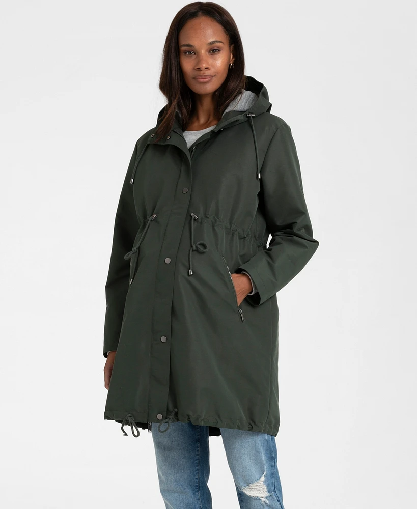 Seraphine Women's Khaki 4 1 Maternity and Babywearing Parka